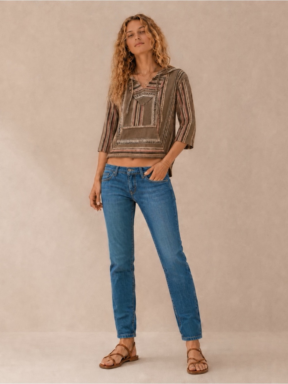 Roxy Super Skinny Jeans Size 7 Low Rise Stretch Medium Wash Blue Denim